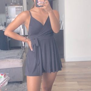 Dark Grey Mini Romper/Dress